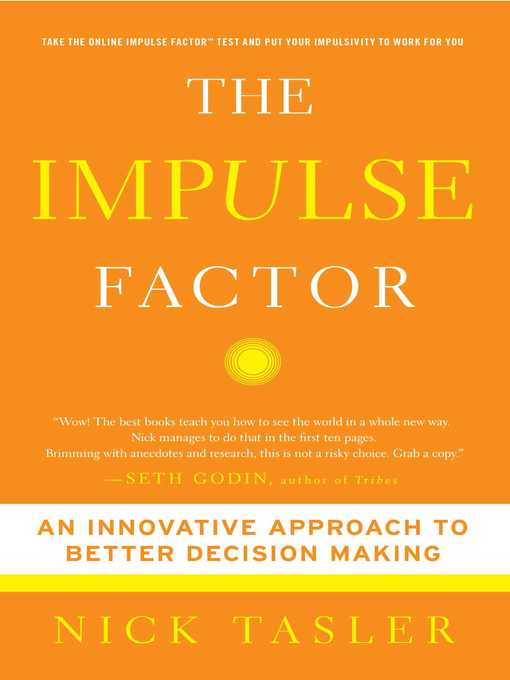 Title details for The Impulse Factor by Nick Tasler - Wait list